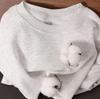 Trendy Women's Cropped Sweatshirt - Plain Color, Loose Fit, Versatile Round Neck Autumn/Winter Top