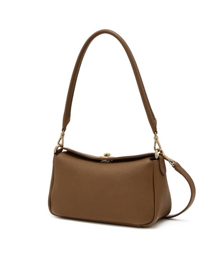 Daks Womens Accessories Brown O Lock-Decorated Flap Shoulder Bag S_Dcba6E962W2