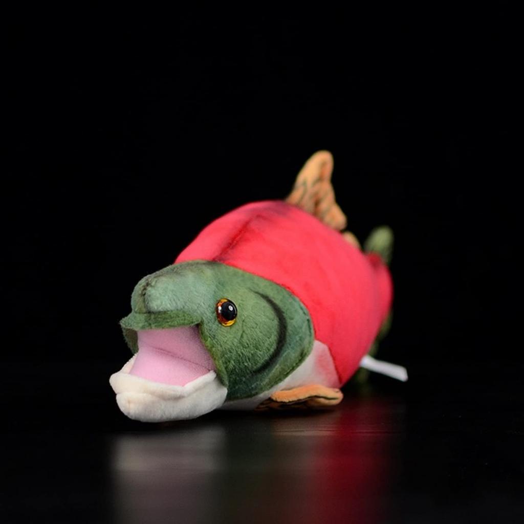 Lilizzhoumax Simulation Sockeye Salmon Plush Toy Sockeye Salmon Realistic Stuffed Animal Soft Plush Toy 16 Inch Lifelike Toy PP Cotton Gift for Boys