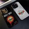 Band G-Guns N Roses Phone Case For 17 Pro Max IPhone 16 Pro Max 15 14 Plus 12 13 X XS Max 11 Colorful Silver Cover