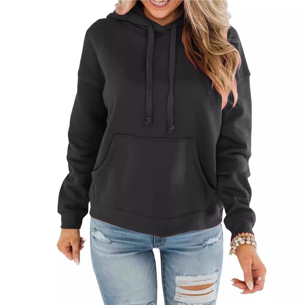 2024 Women's Casual Loose Hooded Sweatshirt - Autumn/Winter Style