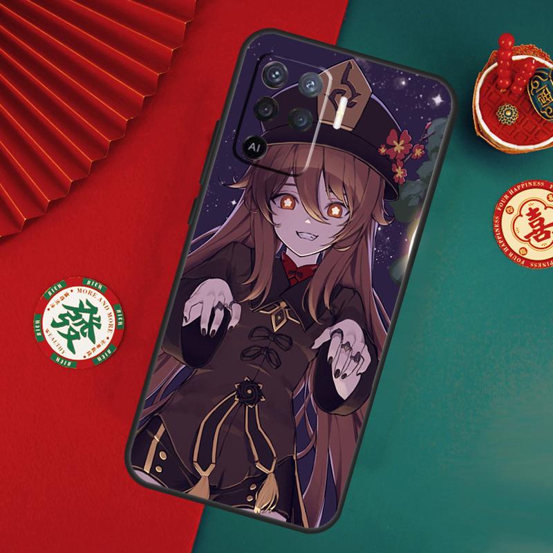 Genshin Impact Hu Tao HuTao Case For Oppo A76 A16 A96 A17 A60 A40 A80 A98 A58 A78 A18 A38 A57 A74 A54 A94 A15 A5 A6 Pro