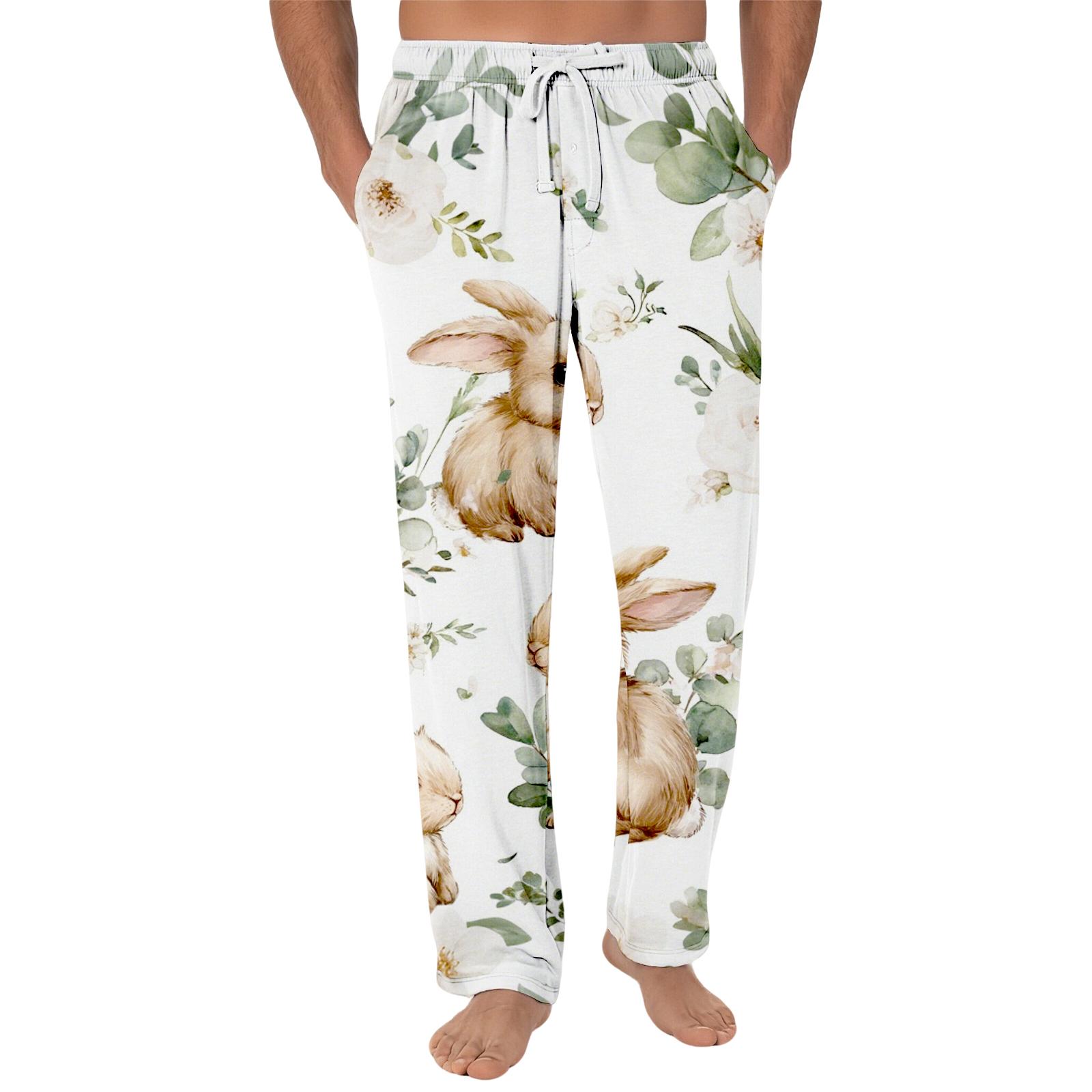 

Смугасті піжамні штани Одяг для сну Повсякденні штани на кулісці з еластичною талією Зручні прямі Штани для йоги Вільні XL білий