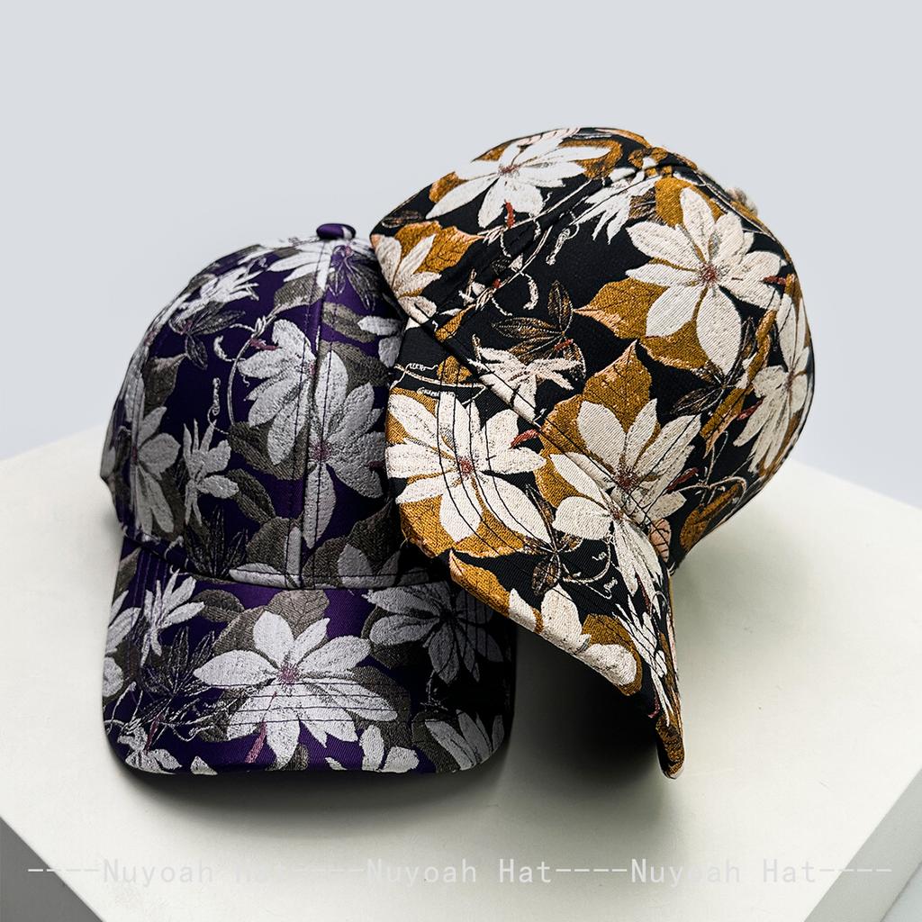 Chic Flower Vintage Baseball Caps Sun Protection Hardtop All-Match Personalized Peaked Hats Elegant Fashion Casual Outdoor Use Latest Women China