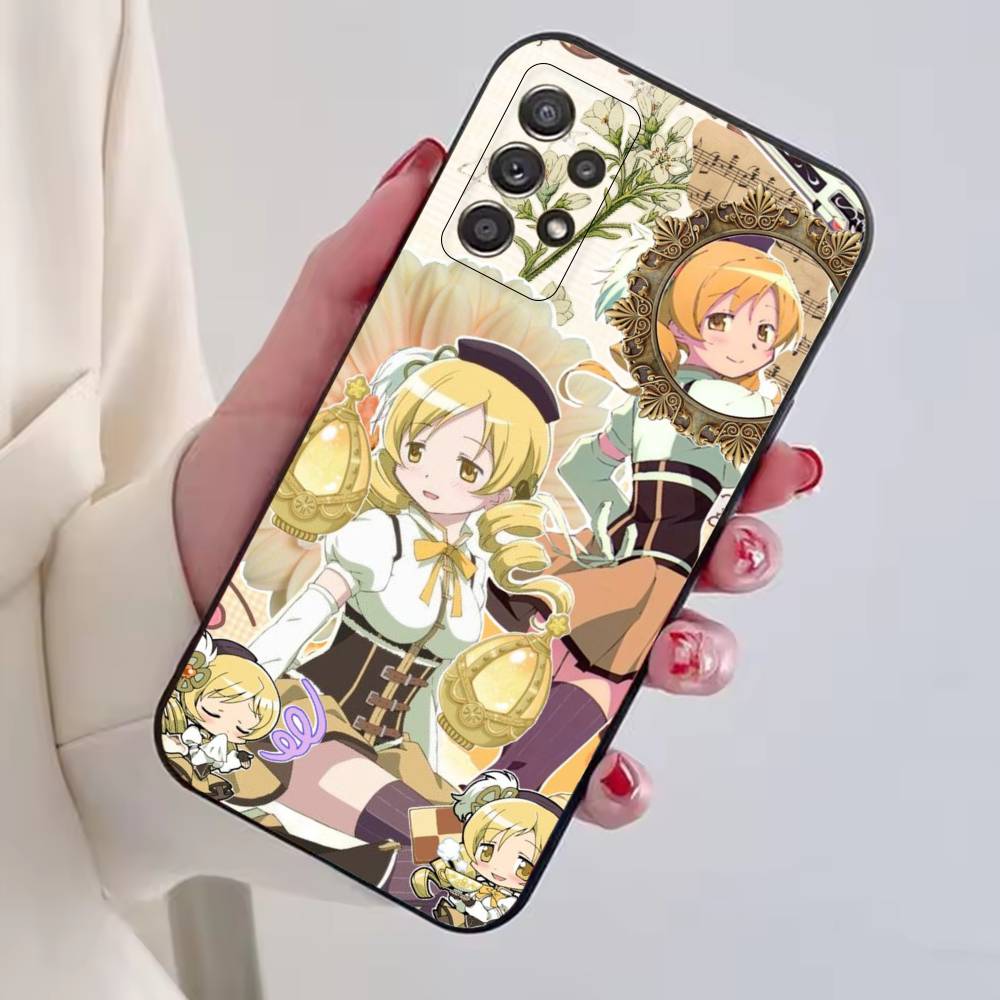 Anime Kaname Madoka Akemi Homura Phone Case Black Silicone Soft For Samsung S25,S24,S21,S22,S23,S30,Ultra,S20,Plus,Fe,Lite
