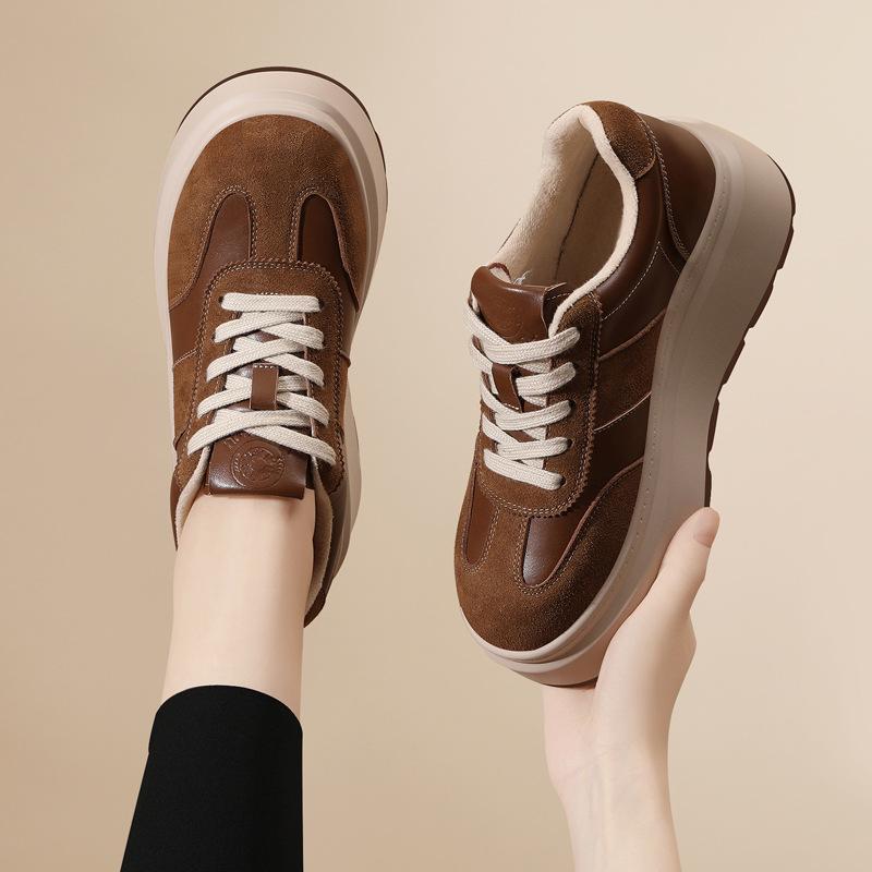 

Small people increase height, moral training shoes, women s autumn and winter explosive platform shoes, muffins, casual sneakers, black board shoes 40