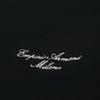 Emporio Armani SS25 Logo Embroidered Round Neck Loose Fit Short Sleeve T-Shirt Men Tops Dark-Blue EM001060-AF13715-UB118
