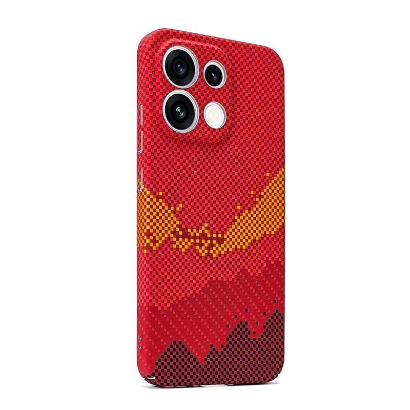 For Oppo Reno 16 F Reno16 FS 16F 5G Case For Magsafe Magnetic Carbon Fiber Striped Pattern PC Lightweight Hard Cover