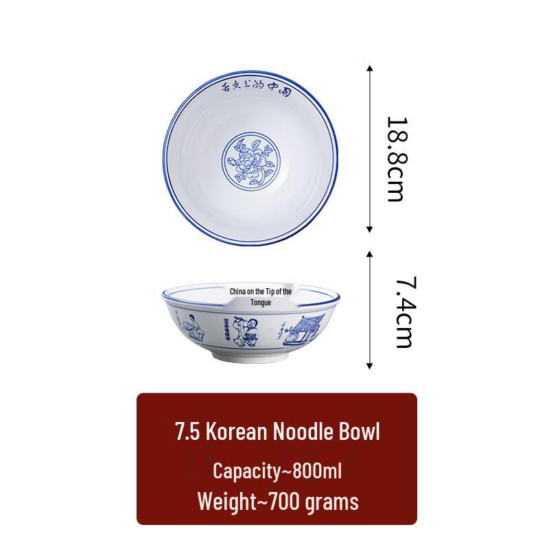 Large Ceramic Chinese Noodle Bowl