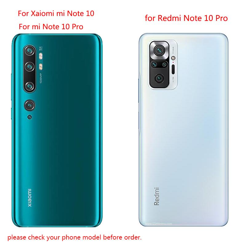 For Xiaomi Mi Note 10 Case Soft Silicone Back Cover Phone Case on For Xiaomi Redmi Note 10 Pro Coque For Xiomi Mi Note10 Pro