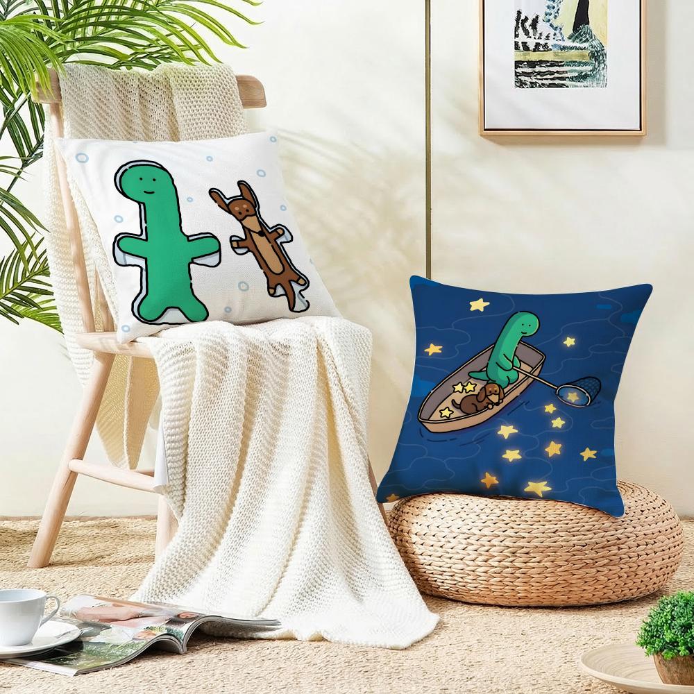 Quirky JJogumanS Cushion Cover Breathable and skinfriendly linen pillowcase square removable and washable cushion