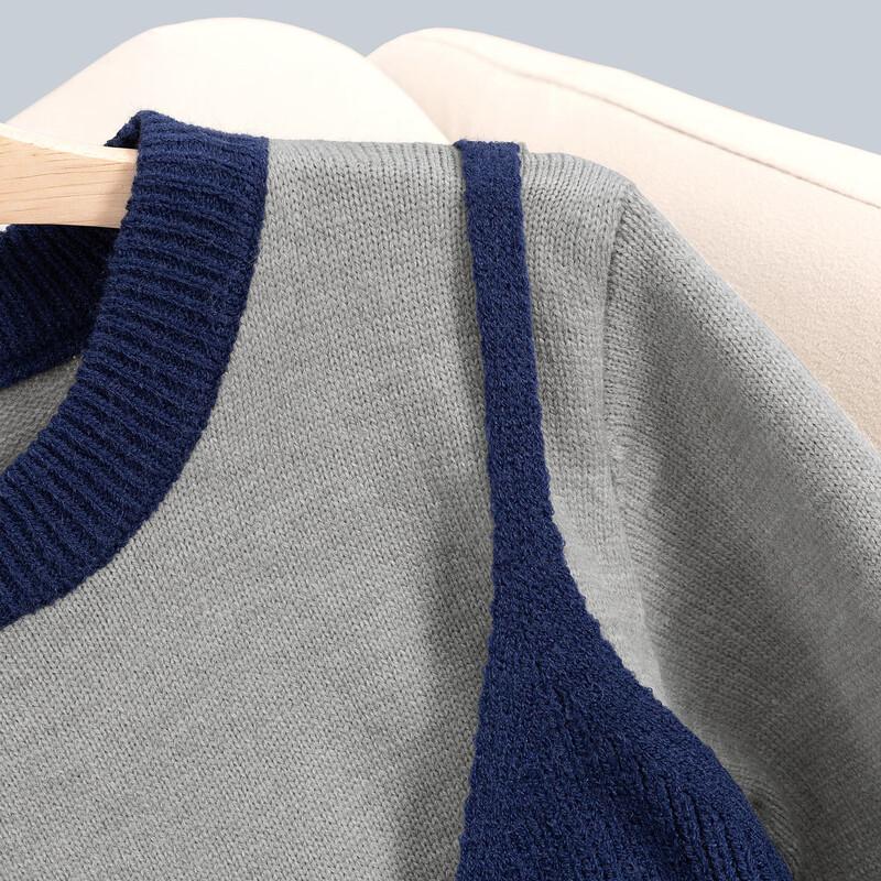 Women's Colorblock Loose-Fit Pullover Sweater