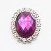 20x24mm Oval Acrylic Rhinestone Flatback Buttons for Handmade Jewelry and DIY Clothing Accessories