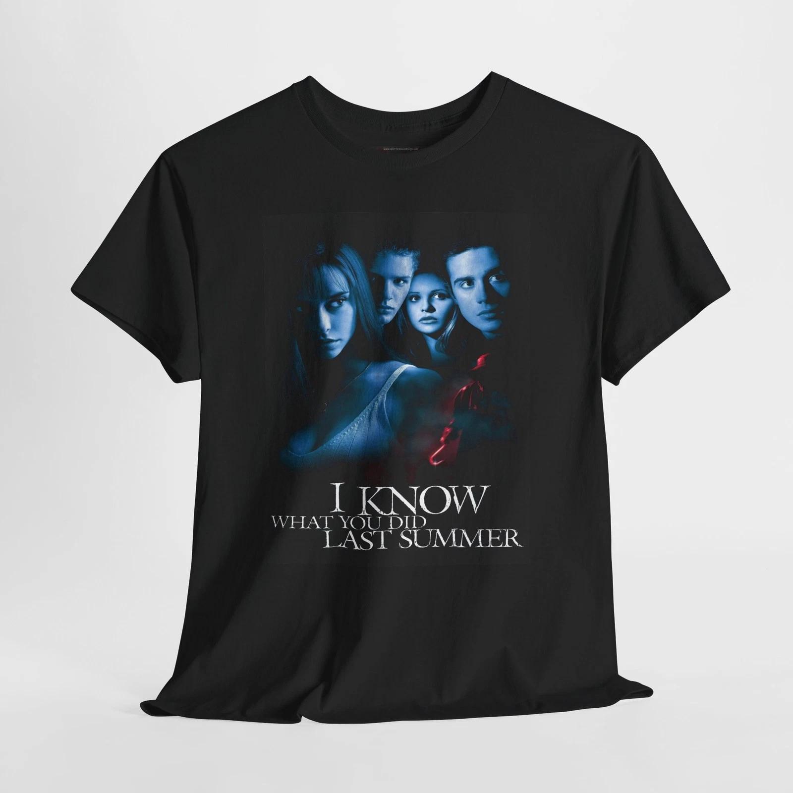 I Know What You Did Last Summer 1997 Retro Movie Poster Horror Graphic T-Shirt L
