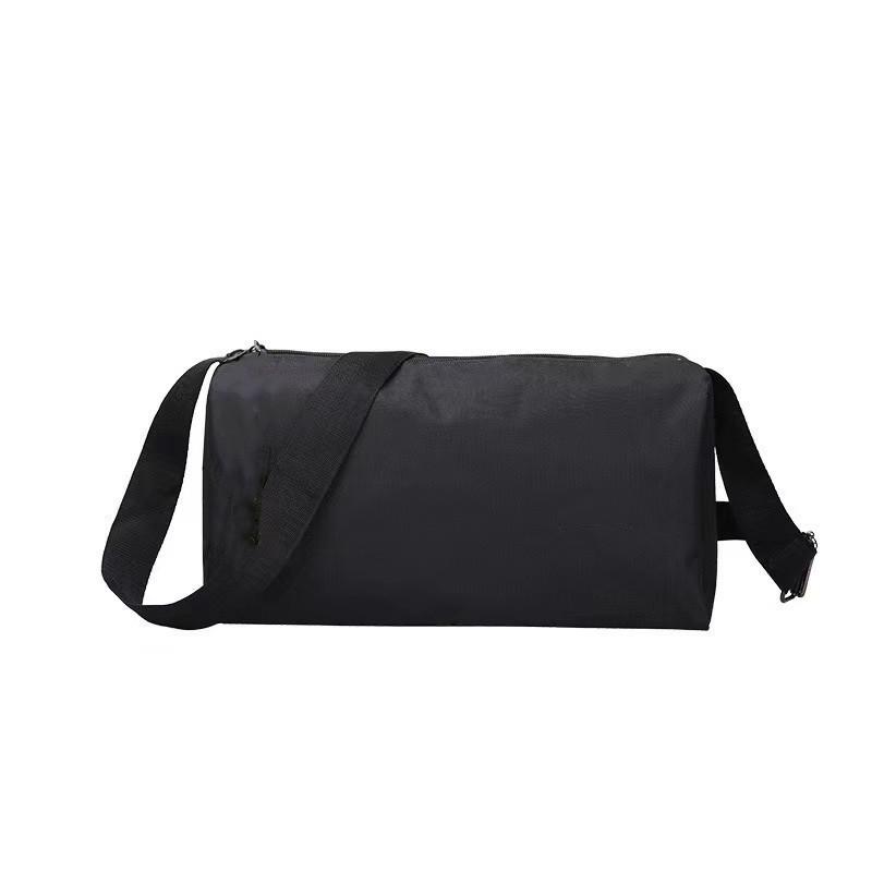 Unisex Lightweight Black Travel and Gym Crossbody Bag