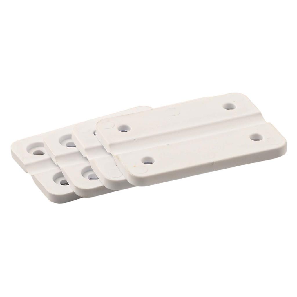 4pcs Replacement Hinges For Igloo Cooler Box White Plastic Hinges With Screws For Colemans Coolers Hinges Kit With Screws