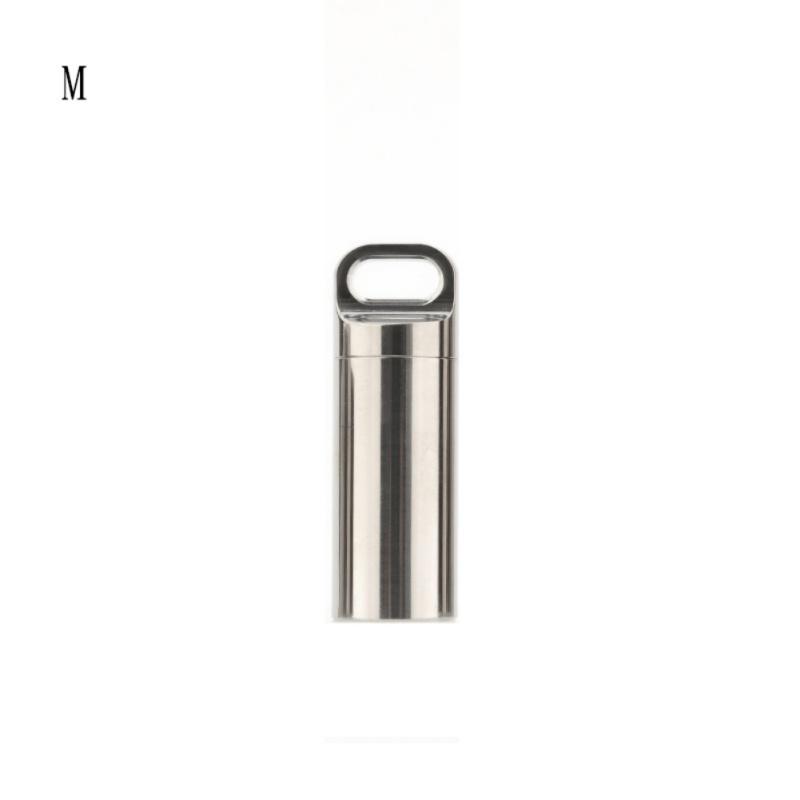 

Чистый Титан Мини Герметичный Водонепроницаемый Чехол Для Хранения Таблеток Подвески Экологичный Домашний Открытый Таблетник M