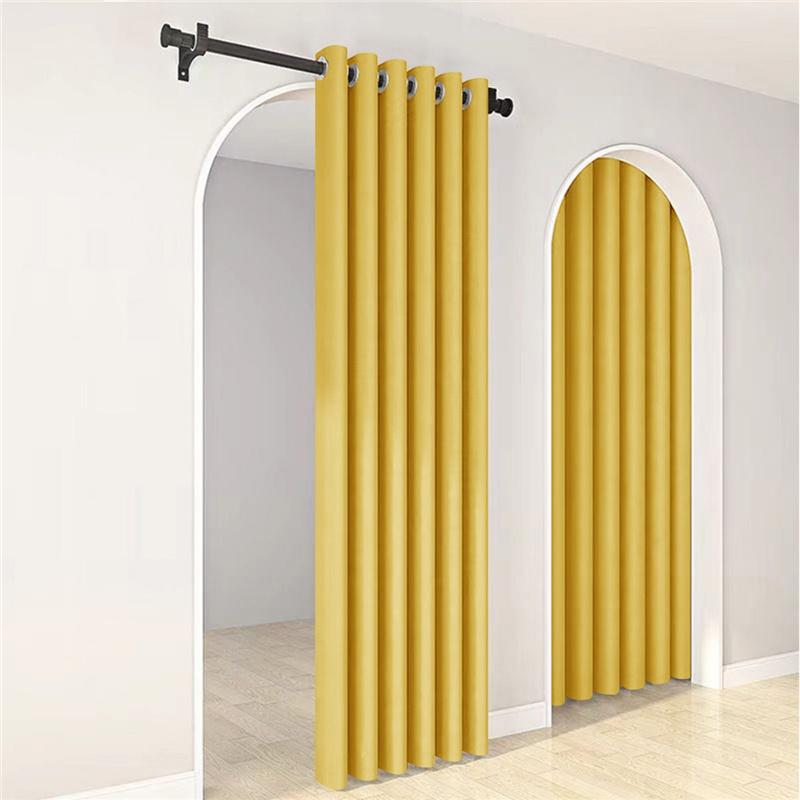 Minimalist Solid Color Blackout Curtains High Precision Thermal Insulated Window Drapes Home Decor
