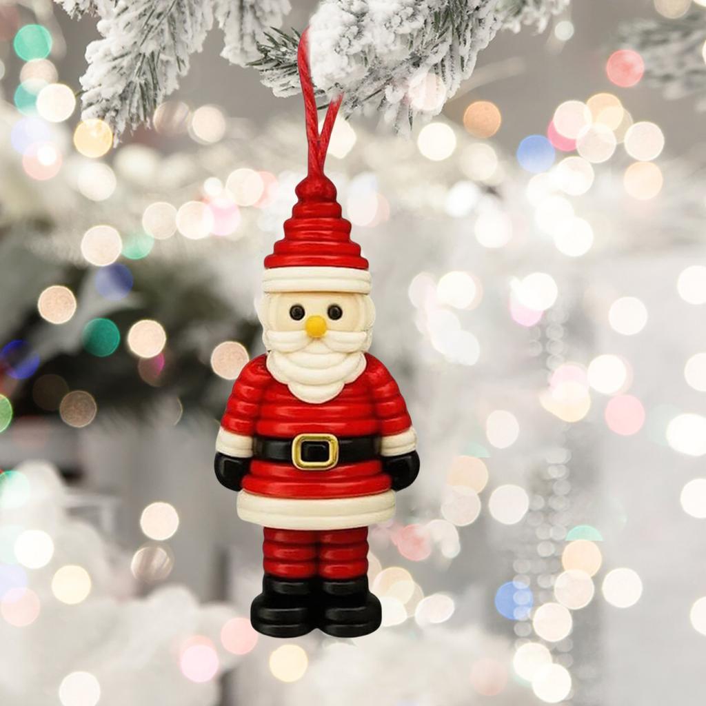 DIY Button Christmas Crafts Ornament Kit Christmas Hanging Ornament Kit for Holiday Decoration Xmas Party Supplies