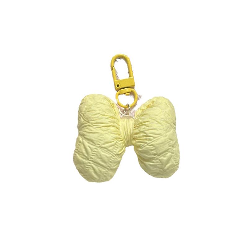 Porte-clés Nœud Simple et Doux Tendance Pendentif Nœud 3D Porte-clés Pour Femmes Filles Décoration Suspendue de Sac à Dos Créative Cadeaux