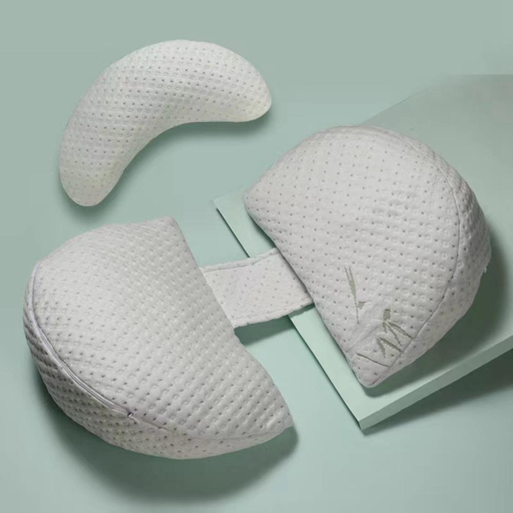 

Pregnancy Pillow Side Sleeping 30° Wedge Shape Belly Support Cushion for Pregnant Women s Sleep Bamboo Fiber Shell Pillow Crescent Pillow