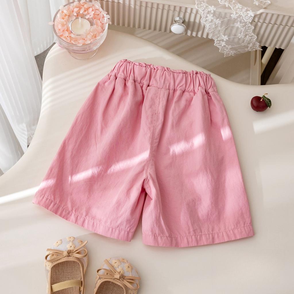 Girls' Lace Casual Pants Summer Sweet and Cute Embroidered Shorts Baby Korean Shorts