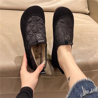 Fashion Winter Shoes Women Slip-on Loafers Fur Casual Female Sneakers Moccasin Slip On New Down Slip On Shoes For Women Casual Female Sn