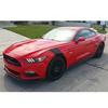 Dual Stripe Car Wheel Fender Sticker Left/R Graphic Vinyl Decal Black Universal