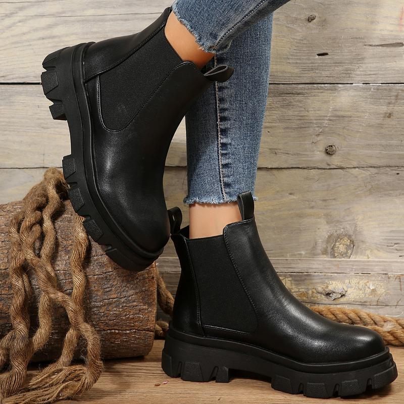 Fashion Fashionable Hot Selling with Temperament Winter New Round Toe Low Heel Women's Boots Breathable Casual Women's Boots