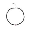 Bien Vetu 6Mm Onyx + 8Mm Single Cinnabar Necklace