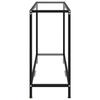 VidaXL Table console Transparent 100x35x75 cm Verre trempé 322835