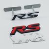 MPC4 3D Metal Logo RS Emblem Letters Car Front Grille Badge Rear Trunk Sticker For Honda Civic City Fit Shuttle Jazz Car Acceessories