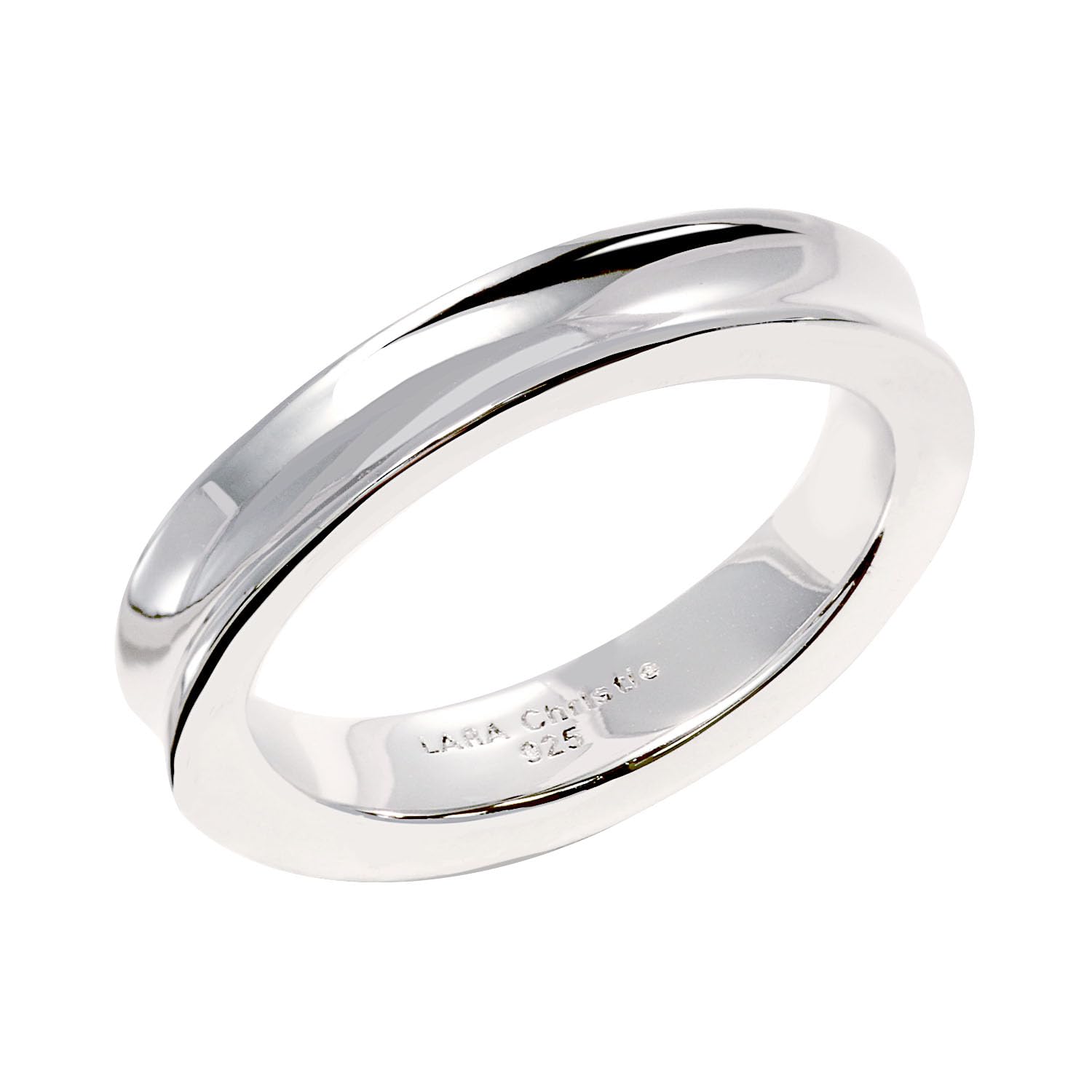 

Lala Christie Curved Design Sterling Silver Ring Size 15 Women s [WHITE Label] r14012-w-15