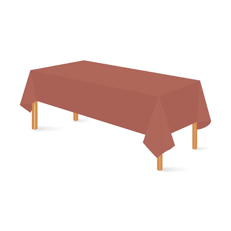 Einweg-Tischdecke aus PEVA, einfarbig, rechteckig, für Hochzeiten, Restaurants, Hotels und Zuhause (137x274 cm)