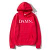 Kendrick Lamar Damn Letter Print Hoodie Herren Hip Hop