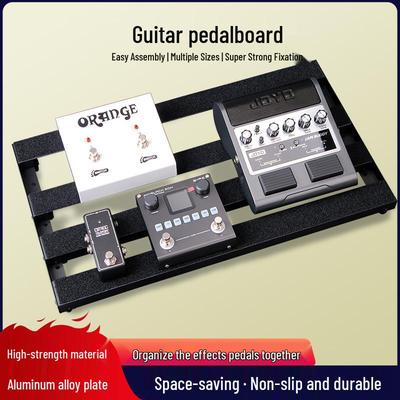 Pédalier Portable Antidérapant pour Guitare/Basse avec Velcro et Sac de Transport