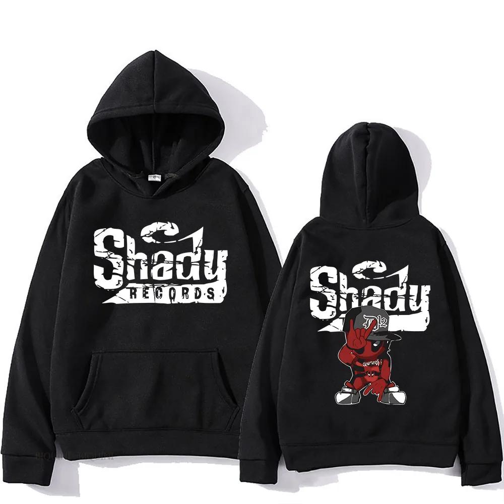 Houdini Album Printed Hoodies Eminem Shady Records Sweatshirts Streetwear Long Sleeve Casual Hip Hop Men Women Clothing