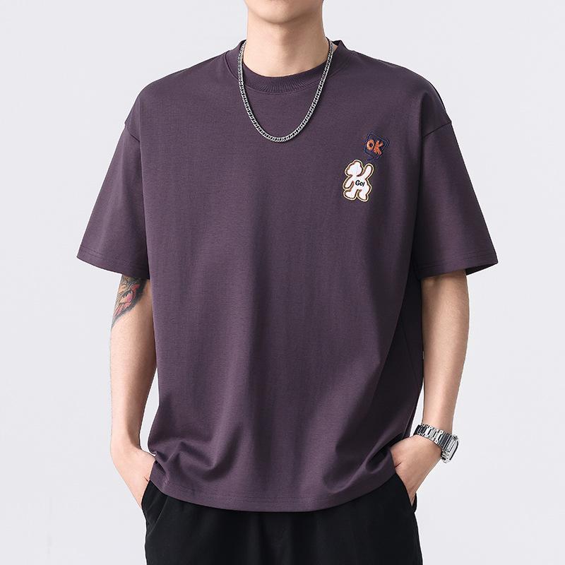 New Summer Men's Round Neck Short T-shirt Short Sleeve Thin Casual Youth Half-sleeved Shirt