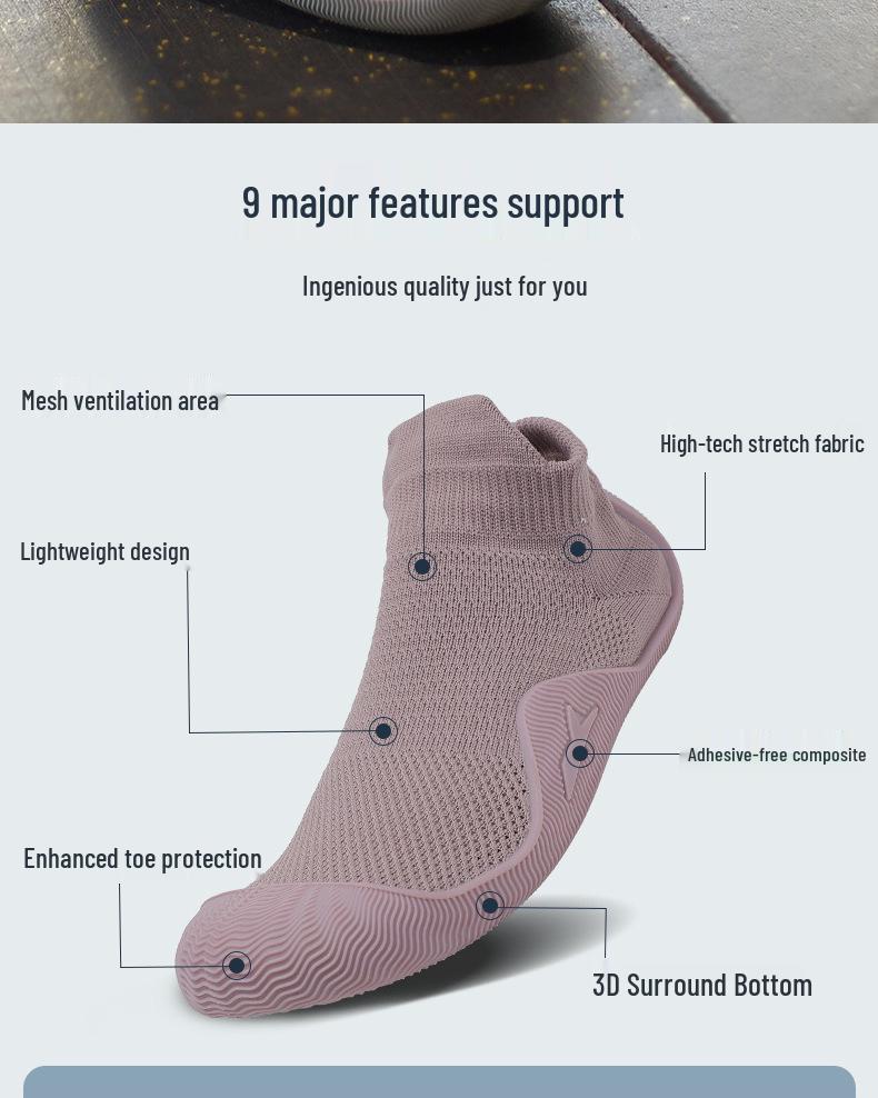 Dámské protiskluzové boty Gorensha tlumící nárazy na vnitřní jógu a pilates