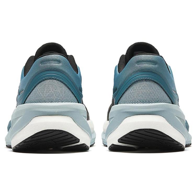 New Anta Running Collection Slip Resistant Water Resistant Low Top Running Shoes Men's Black Cyan 112345535-4