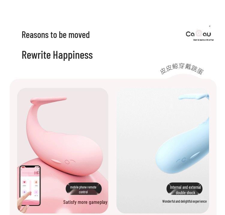 Mystery Girl Pipi Whale Silent Remote Vibrator: Insertable, Wearable, Ideal for Couples, Discreet for Various Locations.