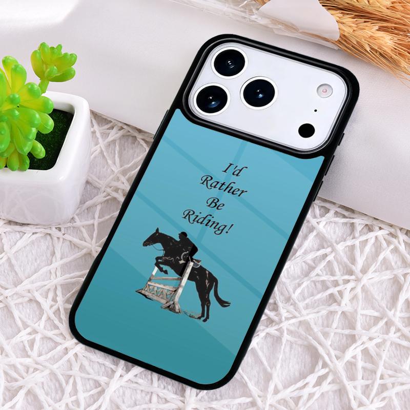 Horse Pony Painted Phone Case for iPhone 17 Air 16 15 11 12 14 13 Pro Max Shockproof Cover