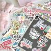 50pcs Creative Cartoon Thank You Stickers Set for DIY Journals and Notebooks