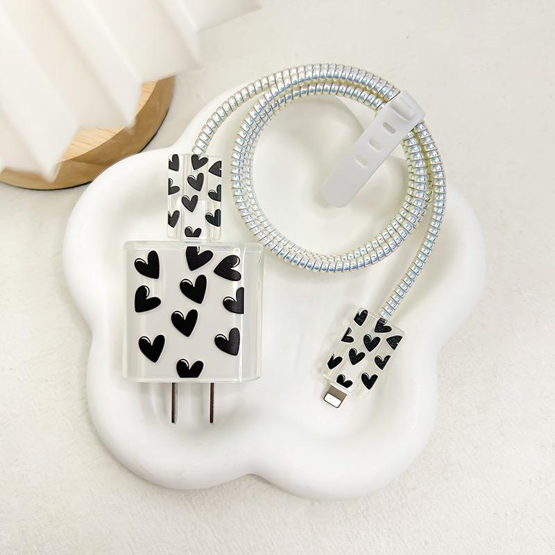 Transparente Schutzhülle für Apple 20W/18W Ladegeräte und 15-Zoll Datenkabel