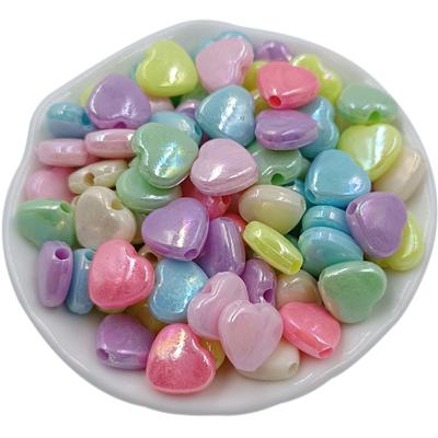 For Jewelry Making Acrylic Beads Candy Mixed Color AB Color Loose Beads Round Beads Fashion Jewelry Accessories Beads Acrylic Accessories