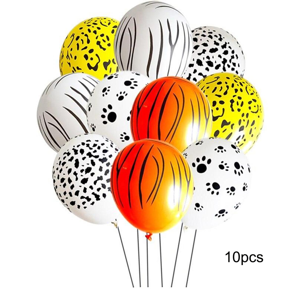 

Вісім випадкових 20 шт. 12-дюймових латексних повітряних куль із тваринами. Корова, тигр, зебра, лапа, леопард. Повітряна куля. День народження, тварина, вечірка.
