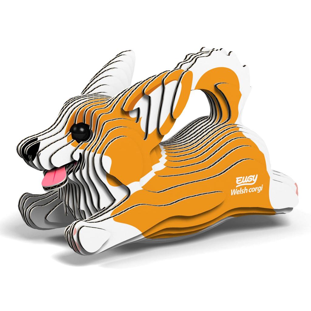 EUGY Corgi Paper 3D Puzzle An Educational Toy That Is Perfect As a Gift for Elementary School and Adults - Boys, Girls, Alike.