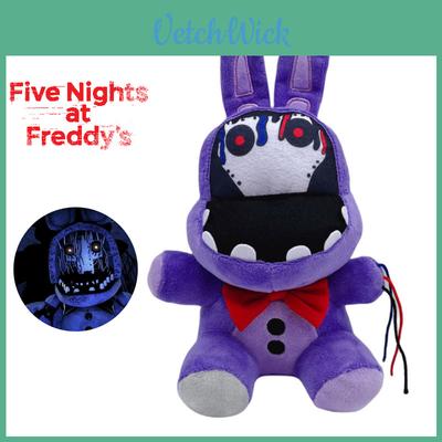 Měkká a mazlivá plyšová hračka ze série Fnaf, Medvěd Kostlivec Půlnoční Fialový Králík