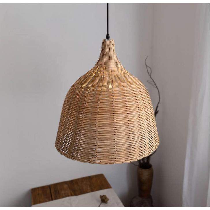 Handmade Rattan Chandelier Lampshade Bamboo Basket Lamp Shade Natural Pendant Lamp for Room Hotel Home Decor Lighting Fixtures