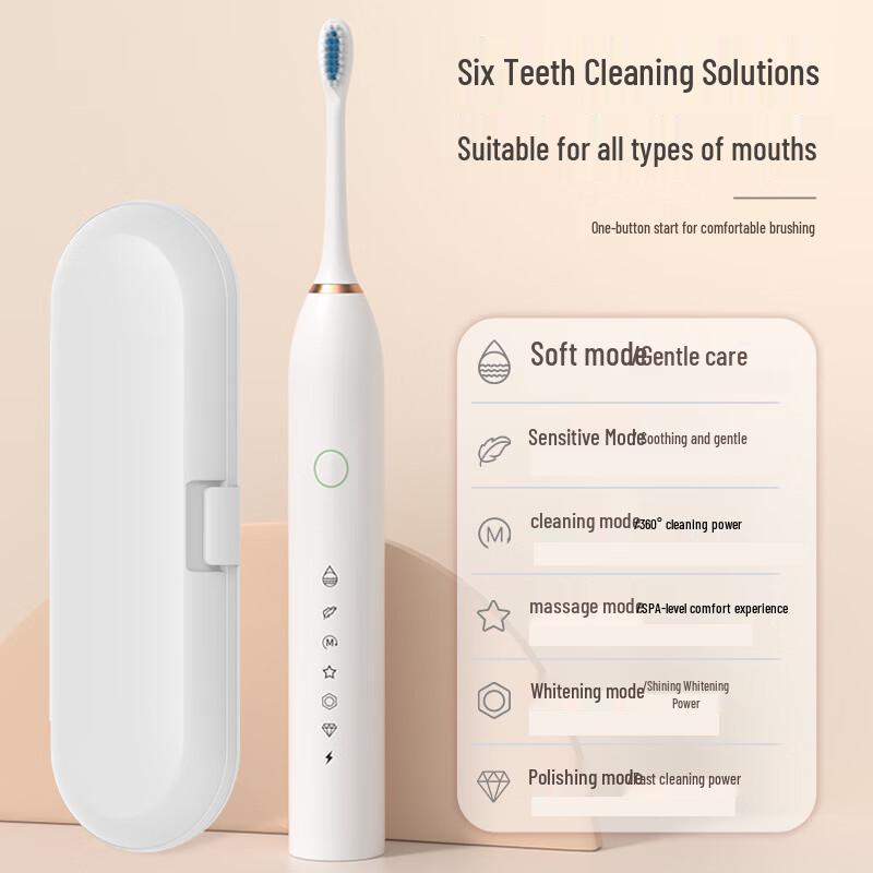 QBM Rechargeable Sonic Electric Toothbrush CN Plug (adapter Included)